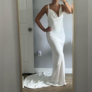 Norma Kamali White Maxi Dress